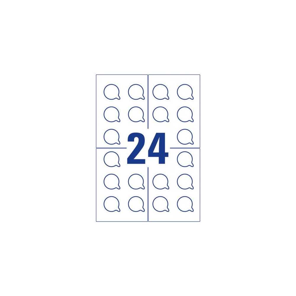 artykuły biurowe 7 alibiuro.pl Tablica inspekcyjne AVERY Zweckform L7804 10 30mm x 30mm Poliester kolor biay 91