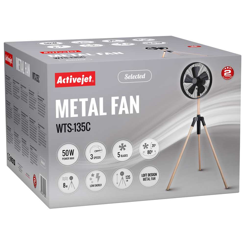 artykuły biurowe 7 alibiuro.pl Wentylator na trjnogu Activejet Selected WTS 135C 82