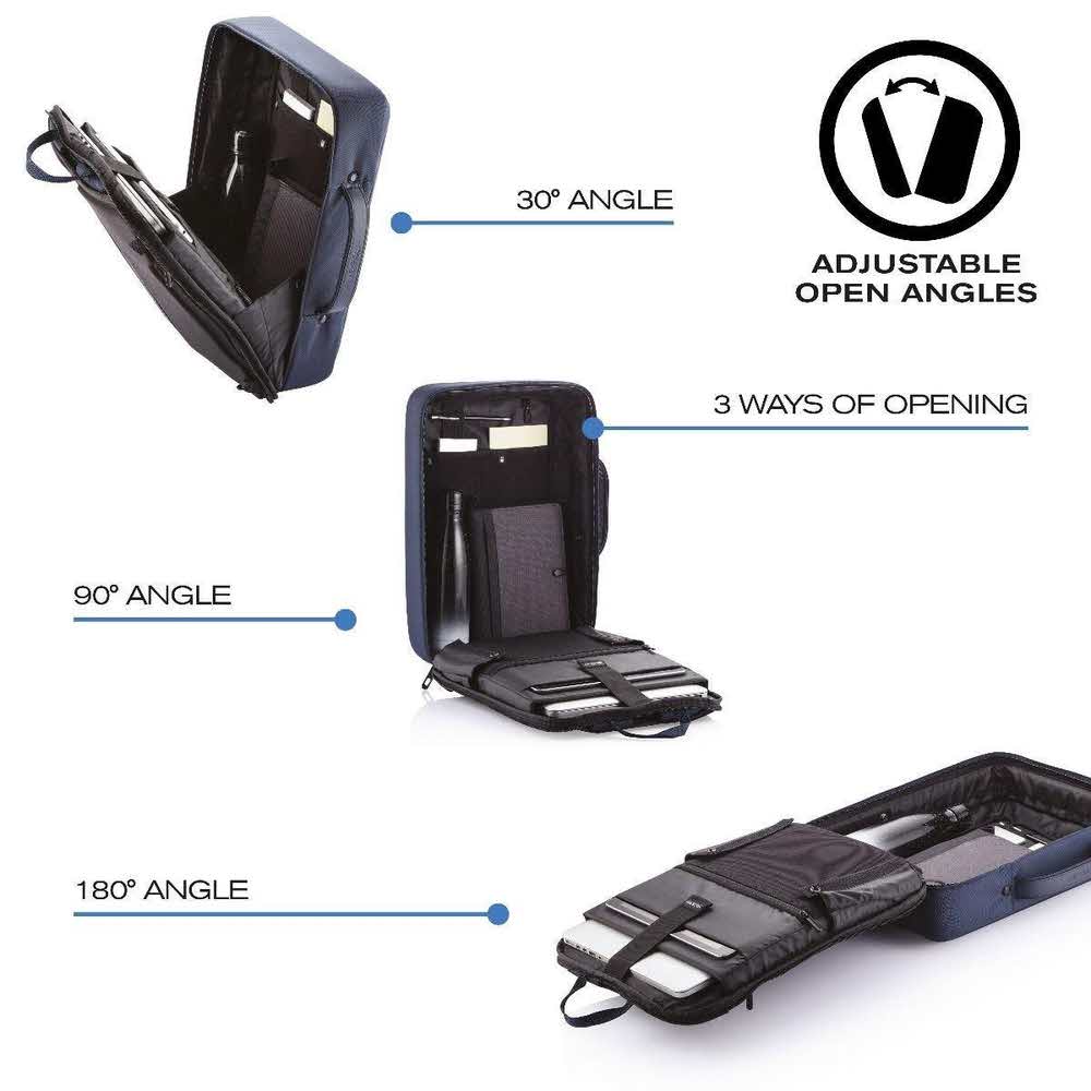 artykuły biurowe 7 alibiuro.pl XD DESIGN PLECAK TORBA ANTYKRADZIEOWA BOBBY BIZZ NIEBIESKI P N P705.575 17