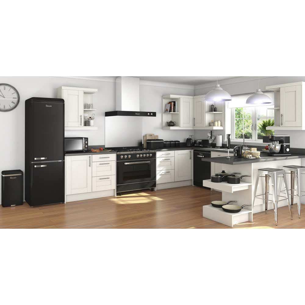 artykuły biurowe 7 alibiuro.pl Zestaw garnkw z powok ceramiczn Swan RETRO SWPS5020BN 20 cm 28 cm 46