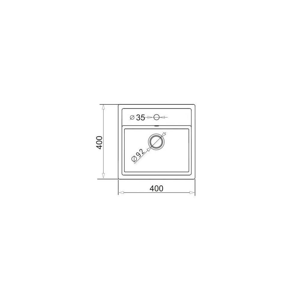 artykuły biurowe 7 alibiuro.pl Zlewozmywak granitowy jednokomorowy PYRAMIS CAMEA MINI 40x40 1B granit czarny 070013501 kolor czarny nakrapiany 11