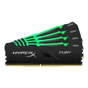 artykuły dla biura 7 alibiuro.pl KINGSTON HyperX FURY RGB DDR4 4x32GB 3600MHz CL18 48