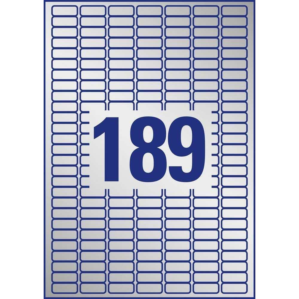 artykuły papiernicze 7 alibiuro.pl Etykiety ochronne Do nadruku AVERY Zweckform L6008 20 25.4mm x 10mm Poliester kolor srebrny 21