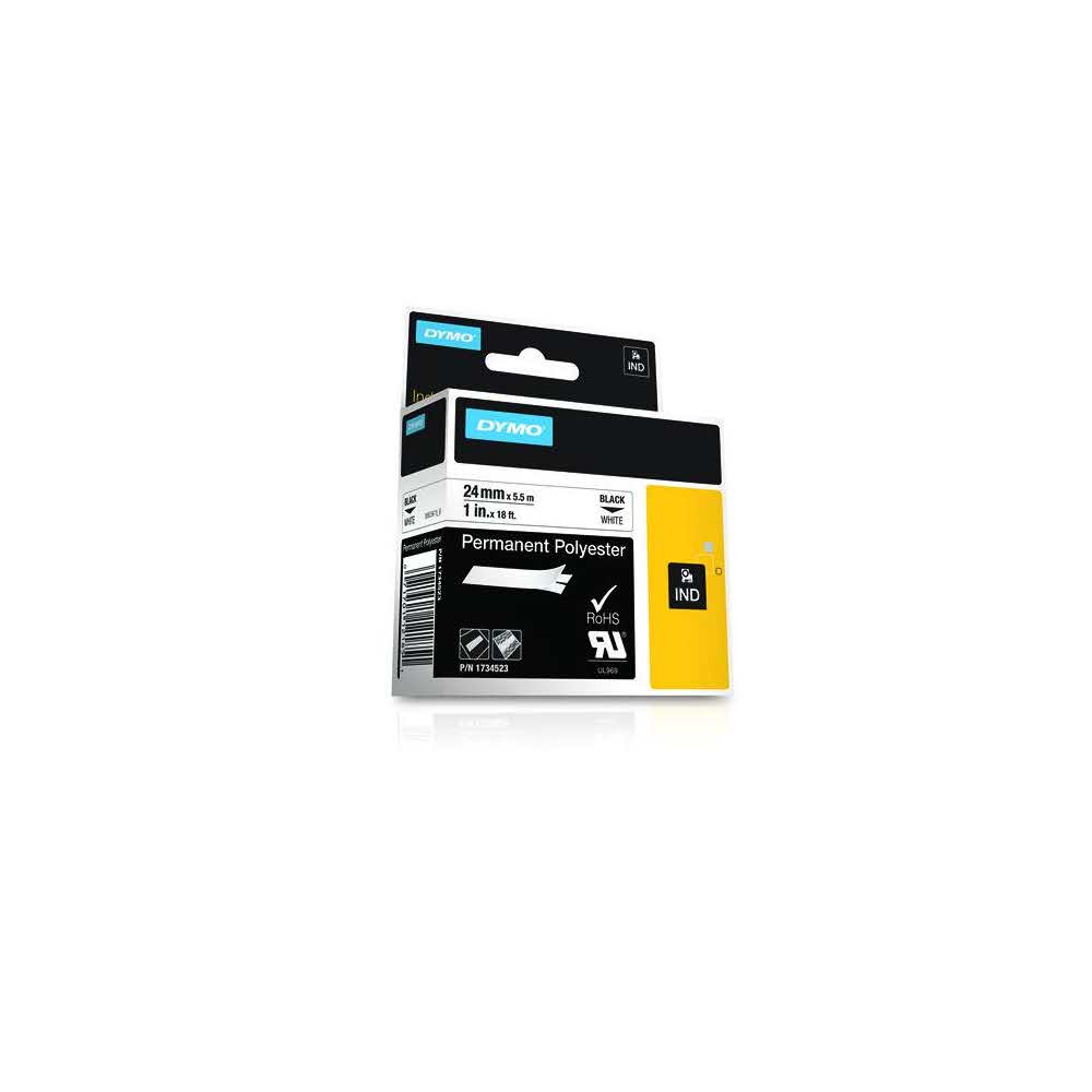 artykuły papiernicze 7 alibiuro.pl Tama Poliestrowe Do drukarek DYMO RHINO czarna biay 1734523 24mm 50