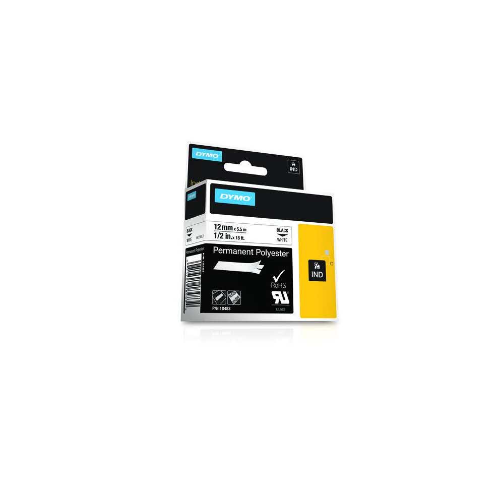 artykuły papiernicze 7 alibiuro.pl Tama poliestrowa dla duych iloci DYMO S0718210 1 szt. 12mm kolor biay 71