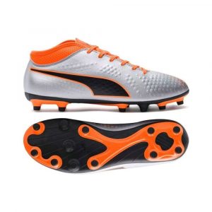 buty 7 alibiuro.pl Buty pilkarskie Puma One 4 Syn FG szaro pomaraczow 35