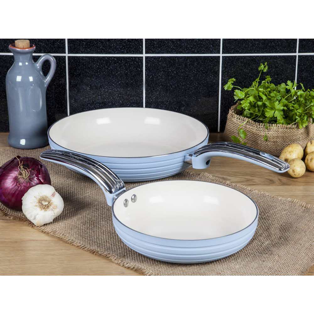 dom i ogród 7 alibiuro.pl Zestaw garnkw z powok ceramiczn Swan RETRO SWPS5020BLN 20 cm 28 cm 67