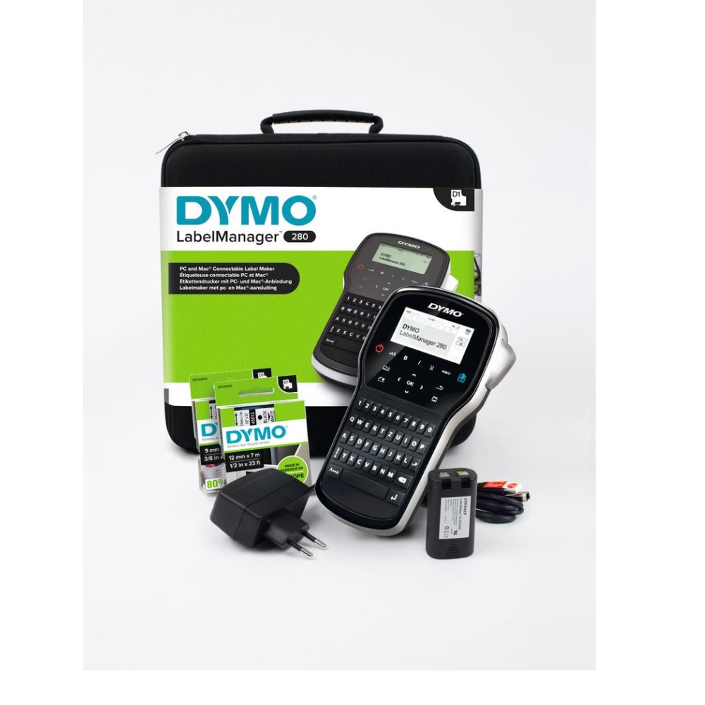Drukarka etykiet DYMO Label manager 280 zestaw walizkowy S0968990 Termotransferowa, USB