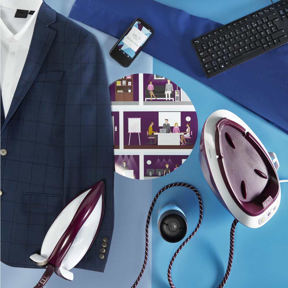 żelazka 7 alibiuro.pl elazko z generatorem pary Tefal SV7030 2200W kolor niebieski 12