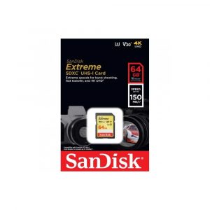 elektronika 7 alibiuro.pl Karta pamici SanDisk EXTREME SDSDXV6 064G GNCIN 64GB Class 10 Class U3 V30 Karta pamici 92