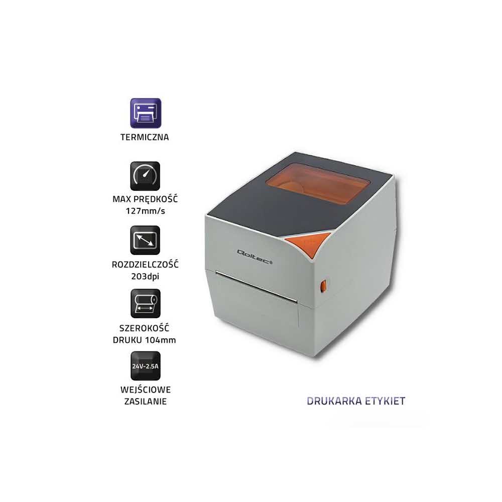 etykiety do drukarek etykiet 7 alibiuro.pl QOLTEC DRUKARKA ETYKIET TERMICZNA MAX. 104MM 84