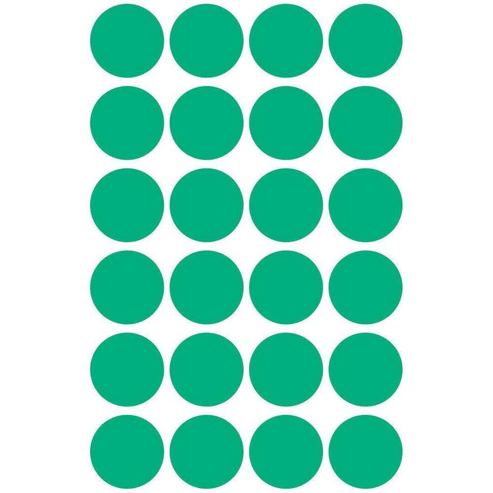 etykiety samoprzylepne 7 alibiuro.pl Zestaw kek do oznaczania AVERY Zweckform 3006 18mm x 18mm Papier kolor zielony 26