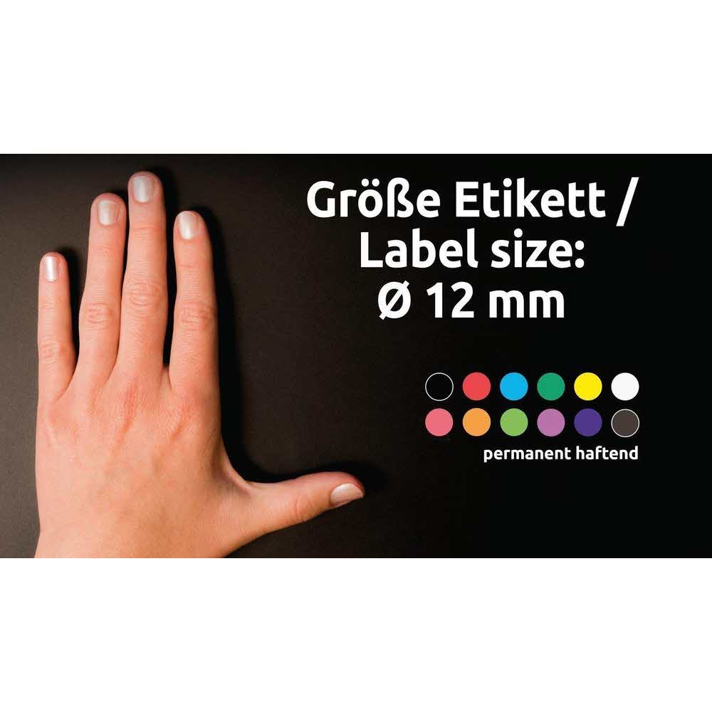 etykiety samoprzylepne 7 alibiuro.pl Zestaw kek do oznaczania AVERY Zweckform 3141 12mm x 12mm Papier kolor czerwony 93