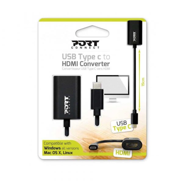 kable i adaptery 7 alibiuro.pl Adapter PORT DESIGNS USB C do HDMI 900124 69