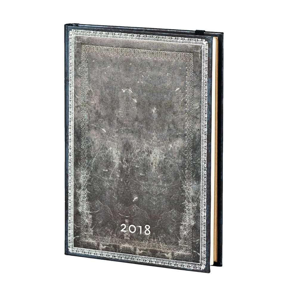 kalendarze 7 alibiuro.pl Kalendarz paperblanks 2018 Midnight Steel Midi kolor czarny 56