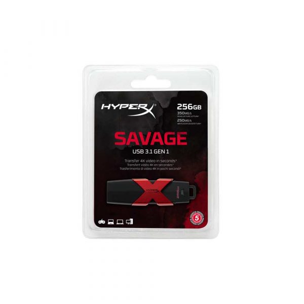 karty sd 7 alibiuro.pl Pendrive Kingston HyperX Savage HXS3 256GB 256GB USB 3.1 kolor czarny 36