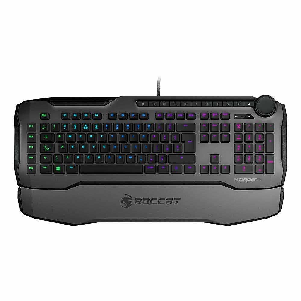 klawiatury do komputera 7 alibiuro.pl Klawiatura ROCCAT Horde AIMO ROC 12 351 BK hybrydowa USB 2.0 US kolor czarny 75