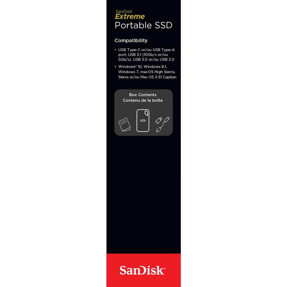 komputery 7 alibiuro.pl Dysk zewntrzny SanDisk SDSSDE60 250G G25 250 GB USB 3.1 32