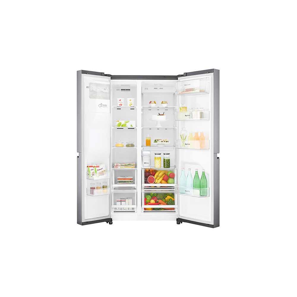 lodówki wolnostojące 7 alibiuro.pl Lodwka Side by Side LG GSL761PZXV 912mm x 1790mm x 738 mm 405 l Klasa A kolor srebrny 50