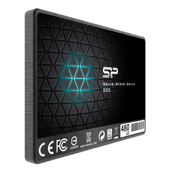 materiały biurowe 7 alibiuro.pl Dysk SSD Silicon Power S55 SP480GBSS3S55S25 480 GB 2.5 Inch SATA III 92