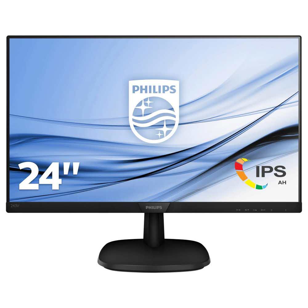 materiały biurowe 7 alibiuro.pl Monitor Philips 243V7QDAB 00 23 6 Inch IPS PLS FullHD 1920x1080 HDMI VGA kolor czarny 35