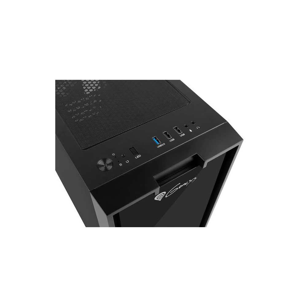 materiały biurowe 7 alibiuro.pl Obudowa NATEC Genesis Irid 353 ARGB NPC 1520 Micro ATX Mini ITX kolor czarny 63