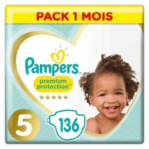 materiały biurowe 7 alibiuro.pl Pampers Zestaw pieluch Premium Care Monthly Box S5 5 11 16 kg 136 99