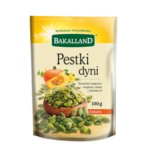 materiały biurowe 7 alibiuro.pl Pestki dyni uskane Bakalland 100g 66