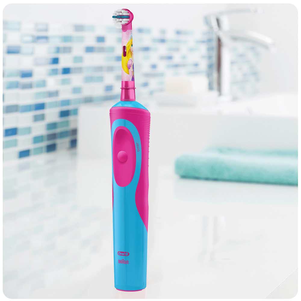 materiały biurowe 7 alibiuro.pl Szczoteczka do zbw Braun Vitality kids Princess kolor rowy 18