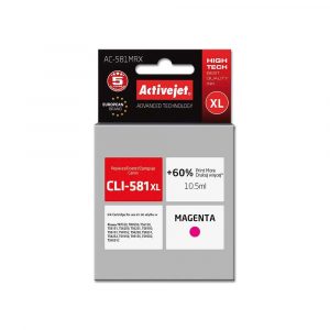 materiały biurowe 7 alibiuro.pl Tusz Activejet AC 581MRX zamiennik Canon CLI 581XL Premium 10.5 ml czerwony 58
