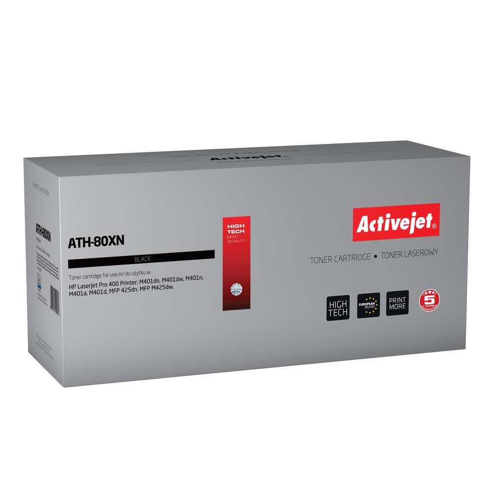 materiały eksploatacyjne 7 alibiuro.pl Toner Activejet ATH 80XN zamiennik HP 80X CF280X Premium 6900 stron czarny 42