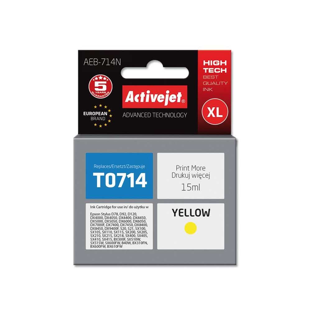 materiały eksploatacyjne 7 alibiuro.pl Tusz Activejet AEB 714N zamiennik Epson T0714 T0894 T1004 Supreme 15 ml ty 43