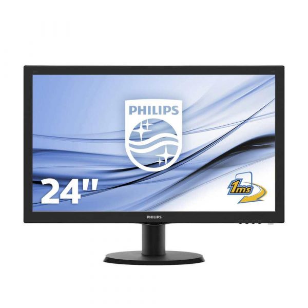 monitory 7 alibiuro.pl Monitor Philips 243V5LHSB 00 23 6 Inch TFT FullHD 1920x1080 HDMI VGA kolor czarny 92