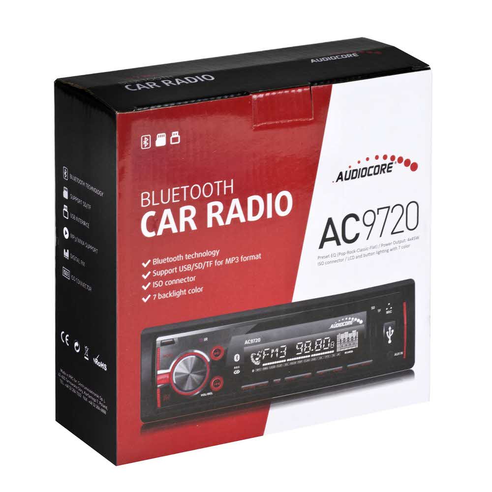 motoryzacja 7 alibiuro.pl Radioodtwarzacz samochodowe AUDIOCORE AC9720B USB AUX karty SD 7