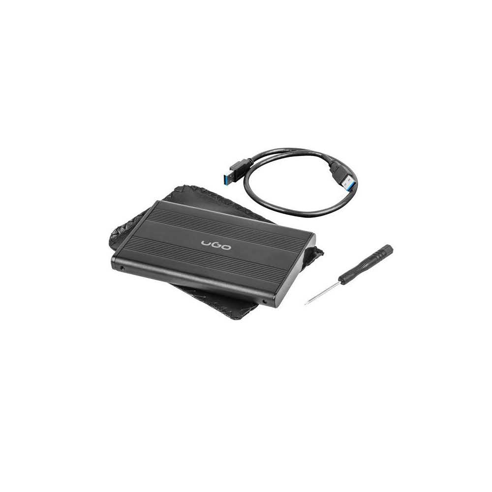 nośniki danych 7 alibiuro.pl Obudowa na dysk UGO Marapi S130 UKZ 1530 2.5 Inch USB 3.0 Aluminium kolor czarny 98