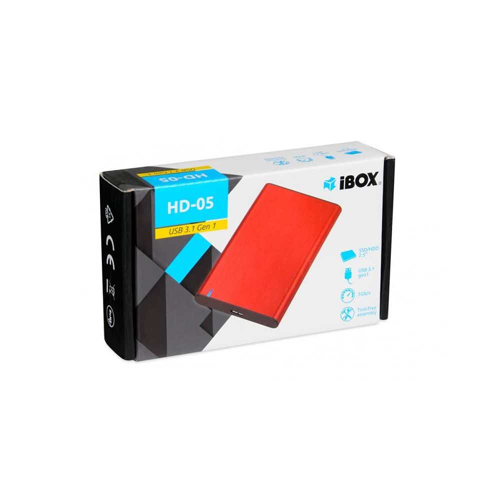 obudowy zewnętrzne na dyski 7 alibiuro.pl OBUDOWA I BOX HD 05 ZEW 2 5 Inch USB 3.1 GEN.1 RED 29