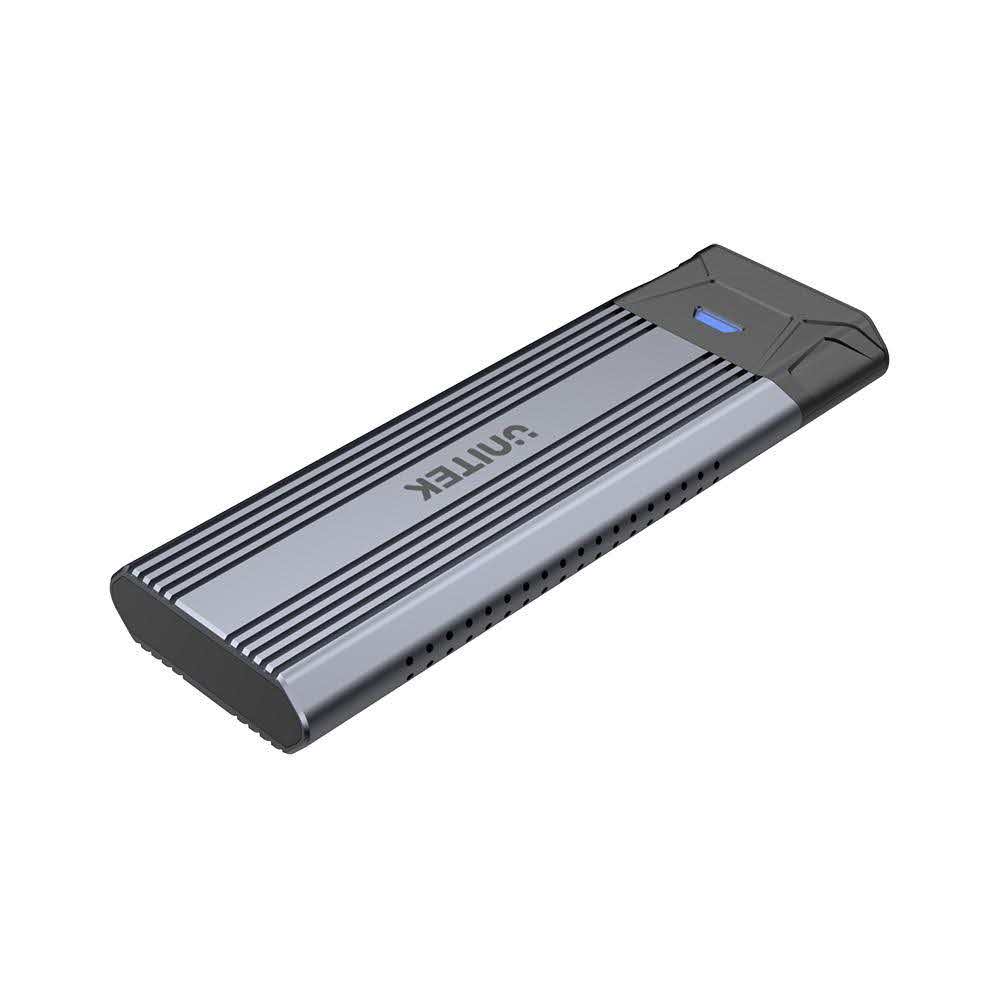 obudowy zewnętrzne na dyski 7 alibiuro.pl UNITEK OBUDOWA NA DYSK M.2 USB C 3.1 GEN2 NVME SATA S1204B 66