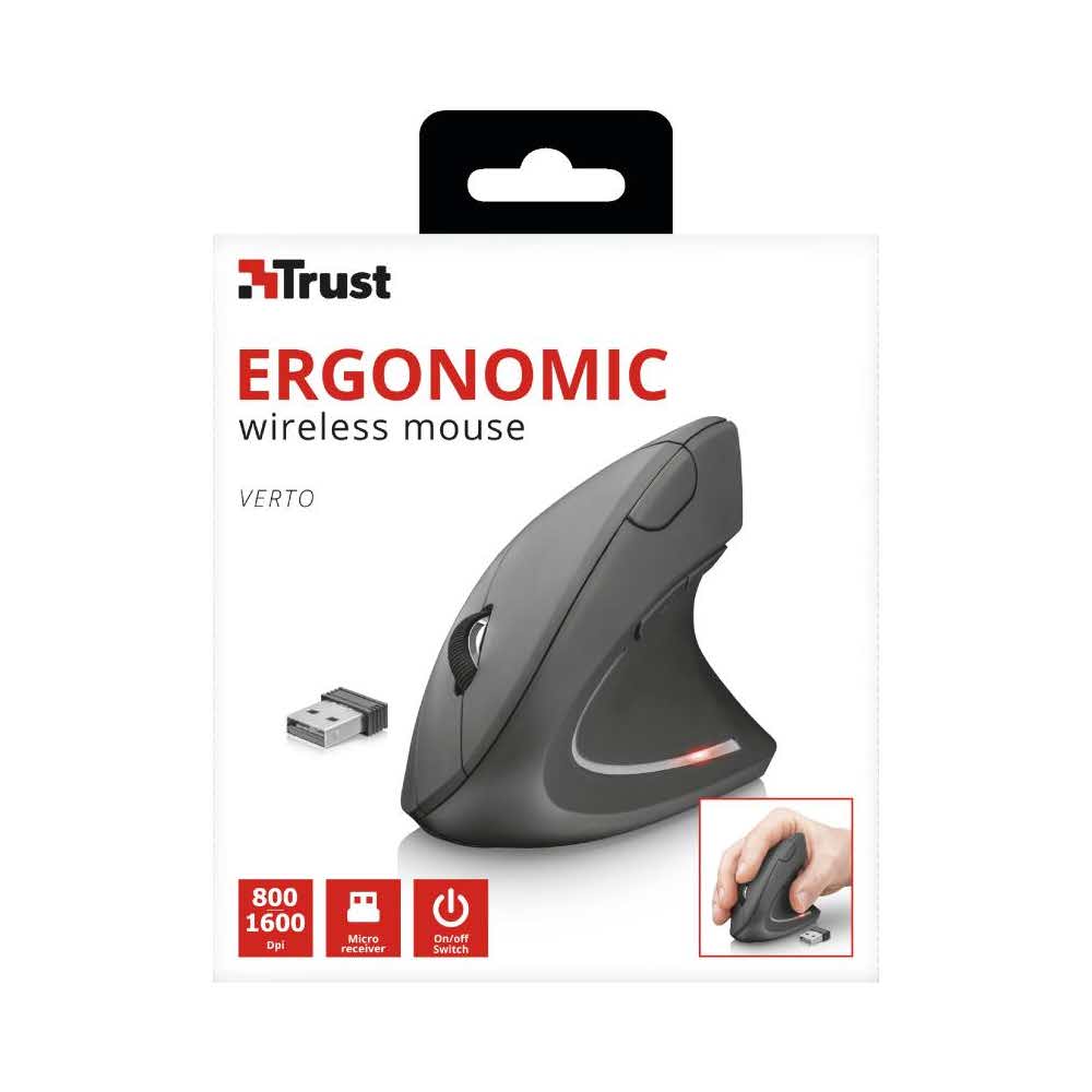 peryferia komputerowe 7 alibiuro.pl MYSZ TRUST Verto Wrlss Ergonomic Mouse 78