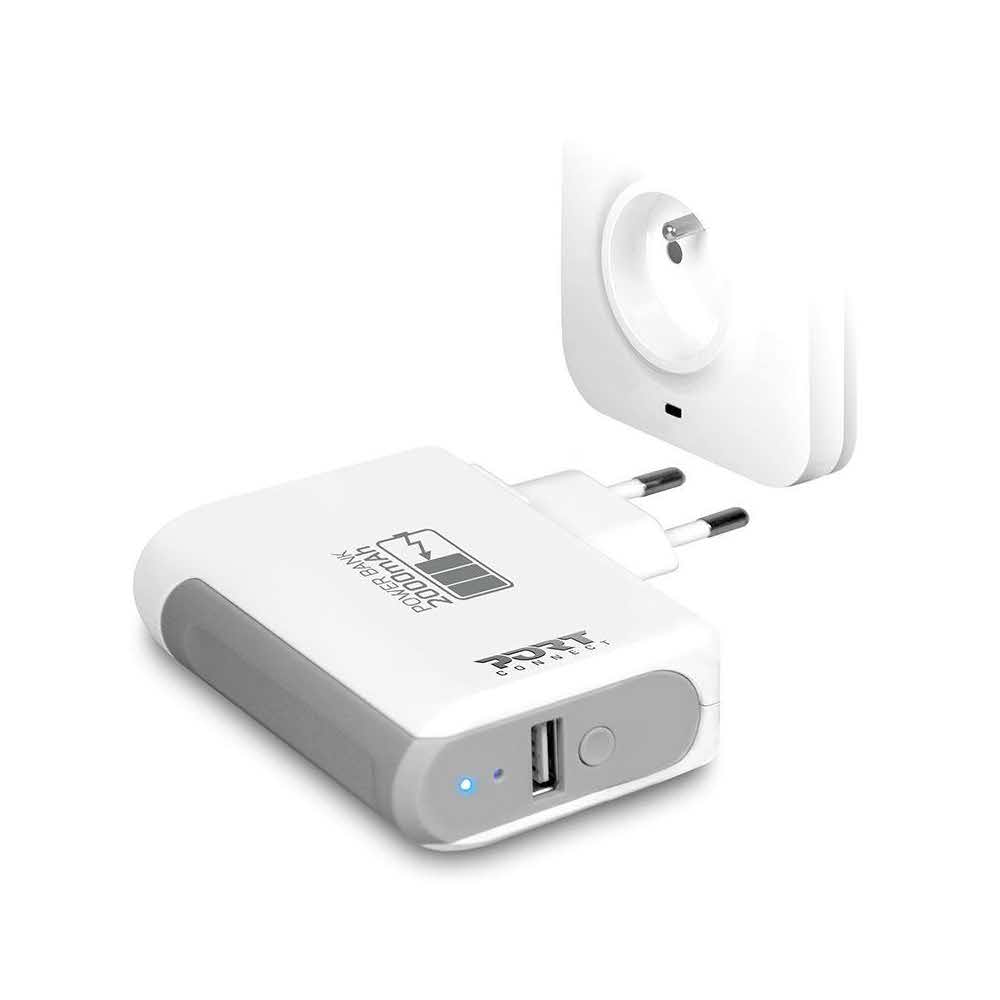 peryferia komputerowe 7 alibiuro.pl adowarka sieciowa Power bank 2200 mAh PORT DESIGNS 900027 29