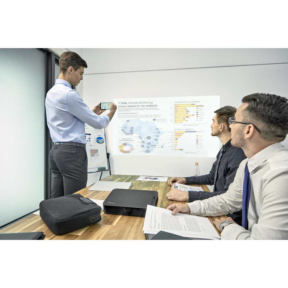 prezentacja multimedialna 7 alibiuro.pl Projektor krtkoogniskowy OPTOMA LH200 E1P0P00BE1Z4 DLP 1080p 1920x1080 2000 ANSI 200000 1 25