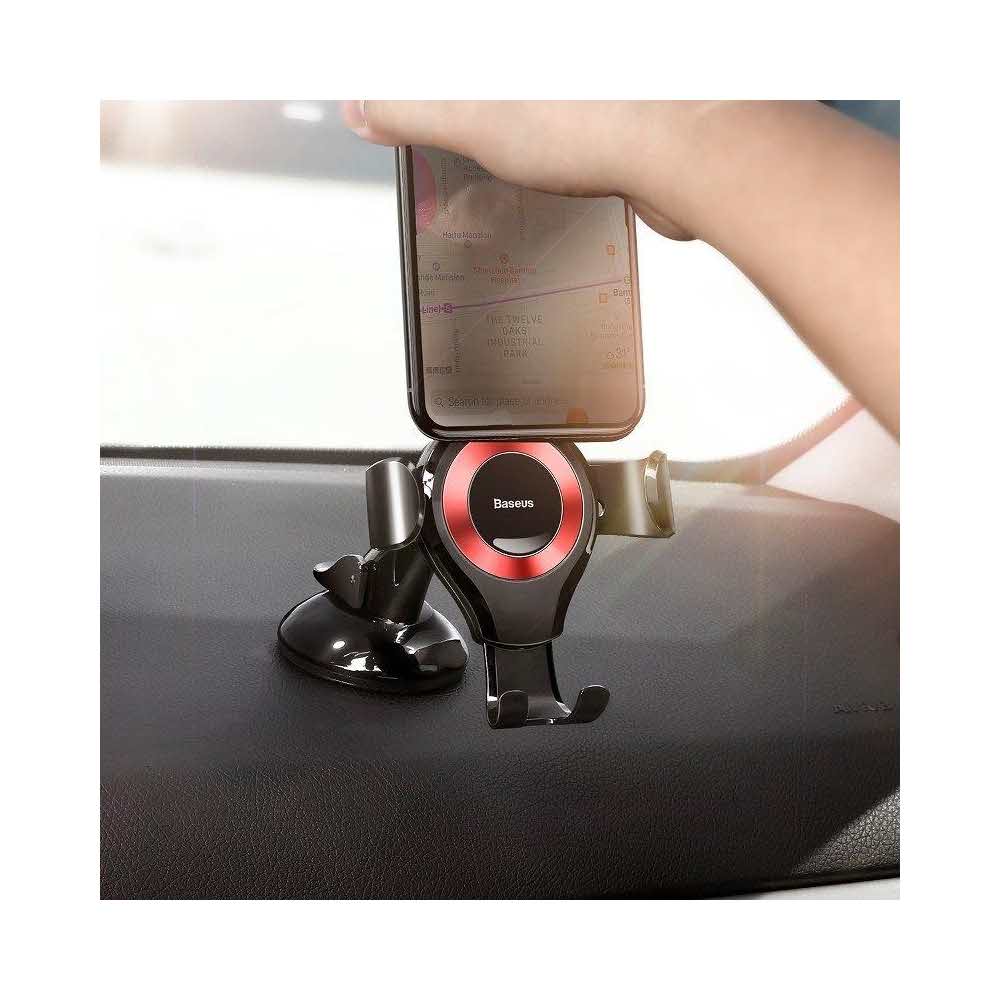 prezentacja multimedialna 7 alibiuro.pl Uchwyt samochodowy do smartfona Baseus SUYL XP09 kolor czarno czerwony 58