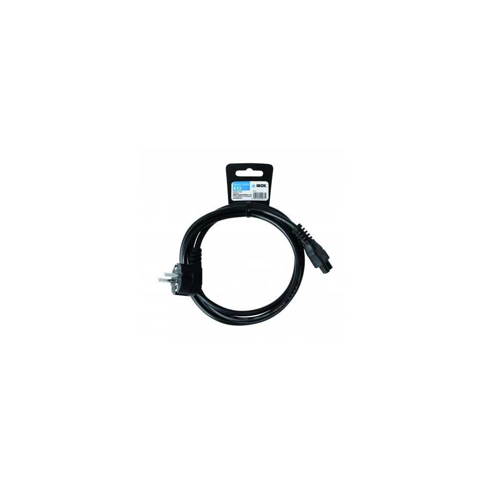 przewody do zasilaczy 7 alibiuro.pl Kabel IBOX DO NOTEBOOKW KONICZYNKA IKZ2 Schuko Euro 3 Pin C5 IEC 320 IEC 320 C5 1 5m kolor czarny 29