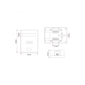 puszki instalacyjne wyposażone 7 alibiuro.pl Gniazdo natynkowe A LAN GN005 kat. 5e FTP kolor biay 47