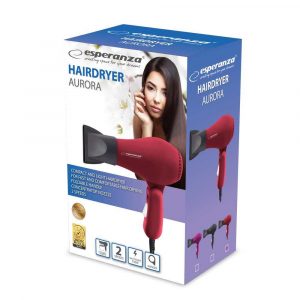sprzęt AGD 7 alibiuro.pl Suszarka do wosw Esperanza AURORA EBH003R 750W kolor czerwony 55