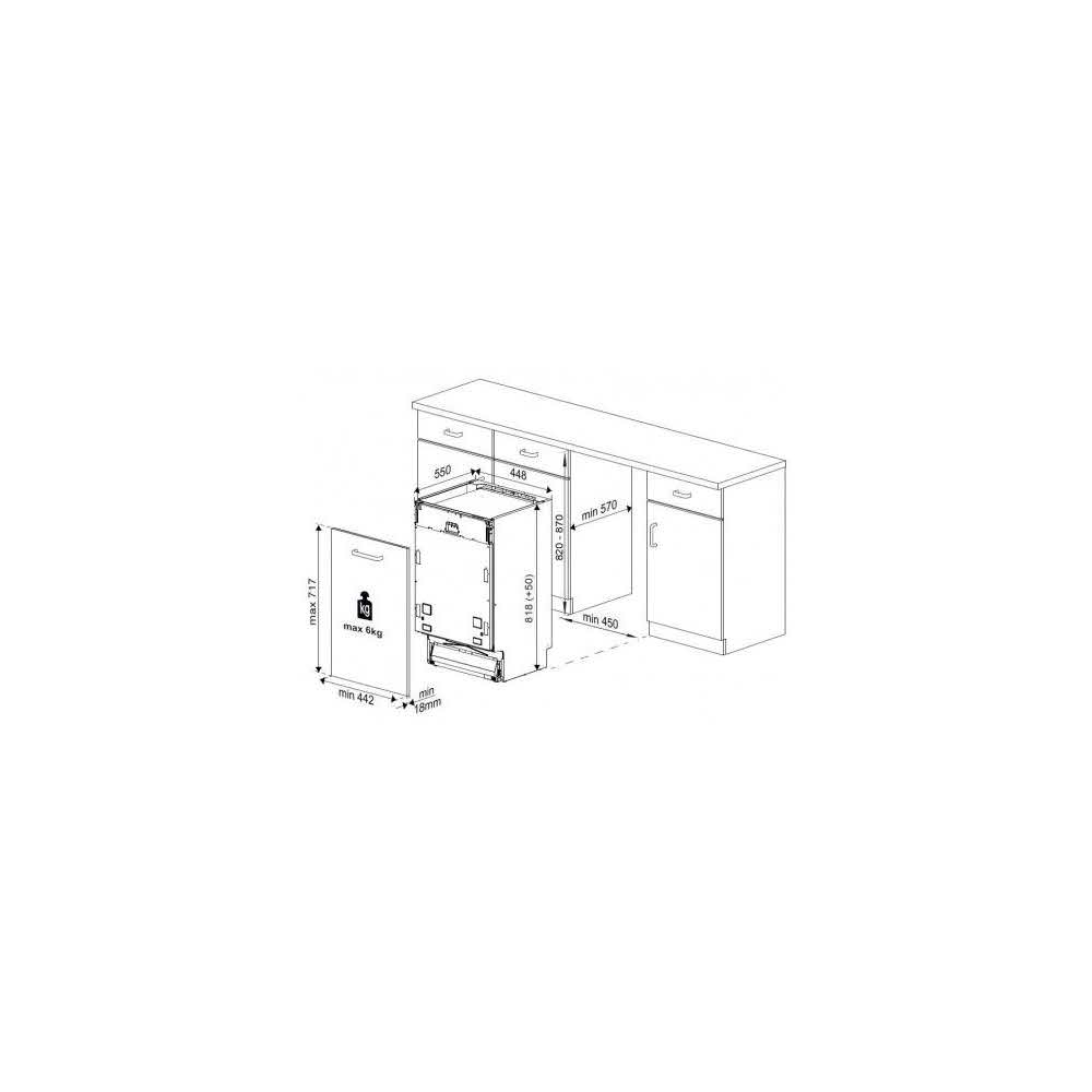 sprzęt AGD 7 alibiuro.pl Zmywarka do zabudowy Beko DIS25010 Zintegrowany zakryty kolor srebrny 76