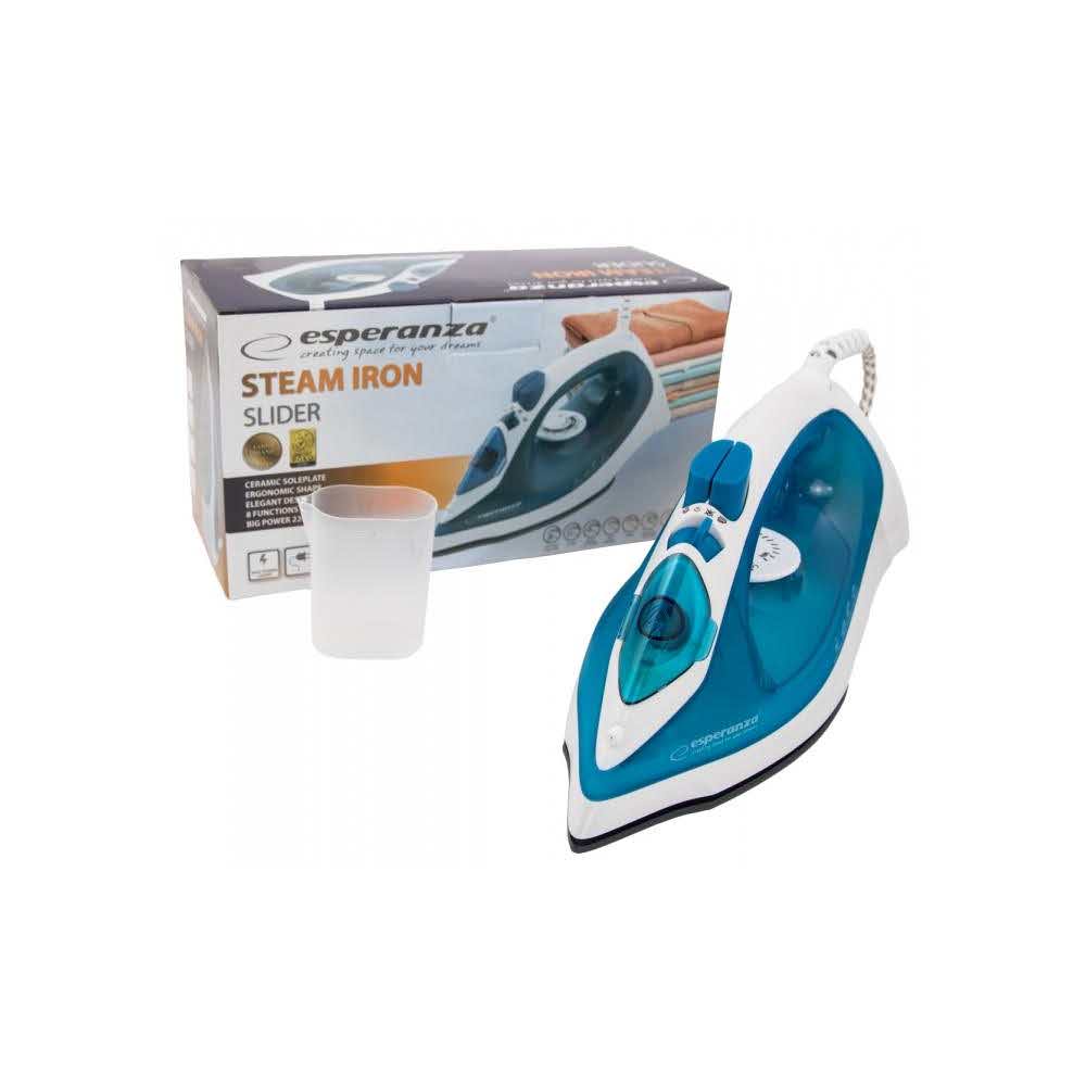 sprzęt AGD 7 alibiuro.pl elazko parowe Esperanza Ceramic EHI002 2200W kolor niebieski 49