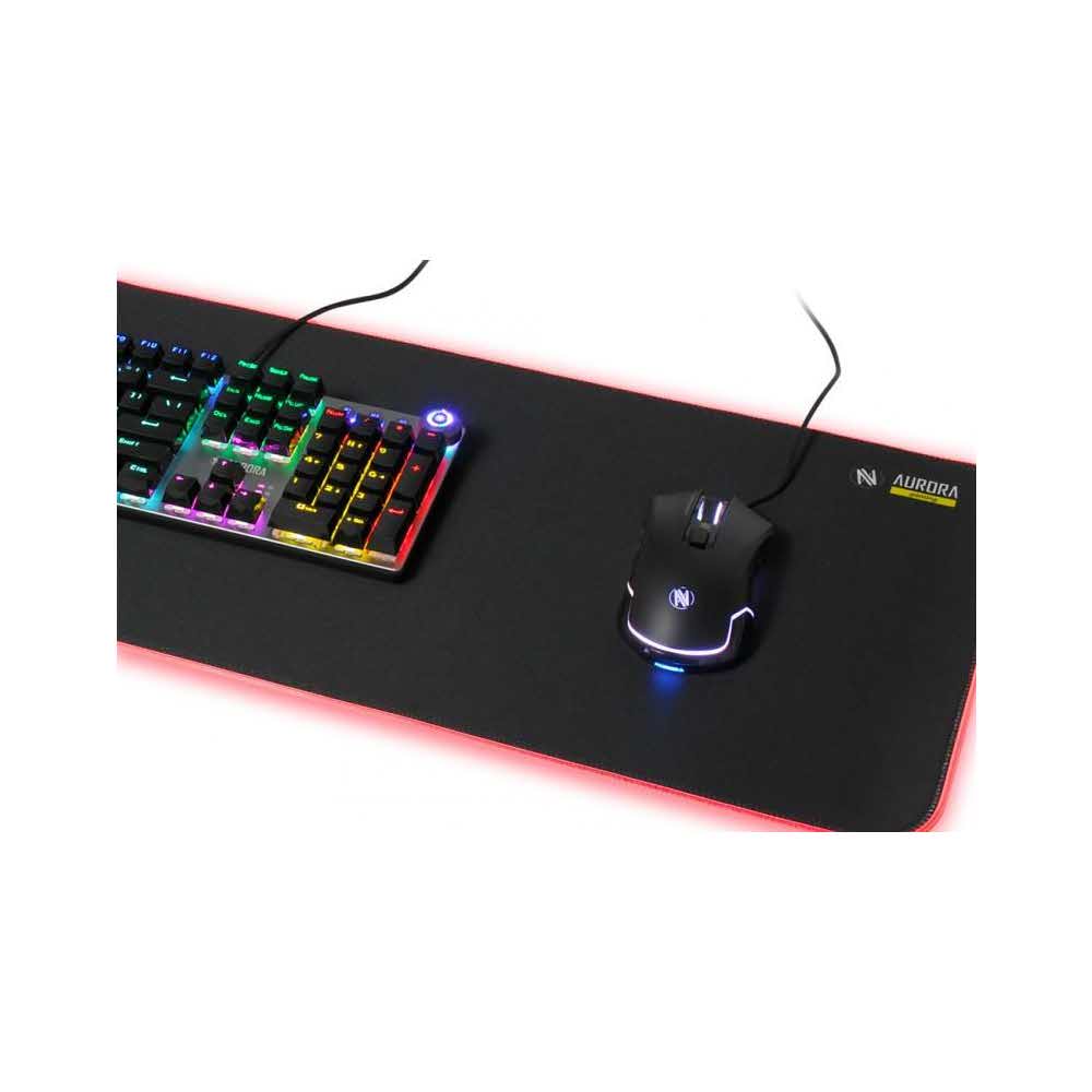 sprzęt biurowy 7 alibiuro.pl IBOX PODKADKA 80X30 CM LED AURORA GAMING MPG5 70