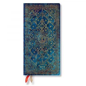 sprzęt biurowy 7 alibiuro.pl Kalendarz paperblanks 2019 Azure Slim kolor niebieski 41
