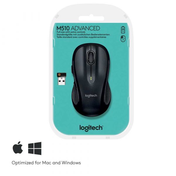 sprzęt biurowy 7 alibiuro.pl MYSZ LOGITECH M510 Wireless Mouse 39