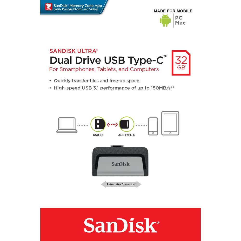 sprzęt biurowy 7 alibiuro.pl Pendrive SanDisk SDDDC2 032G G46 32GB USB 3.1 kolor czarny 42